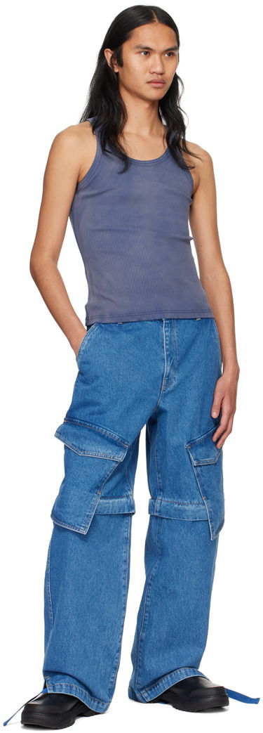 Потник Dion Lee Sprayed Tank Top Синьо | C3160PS24, 3