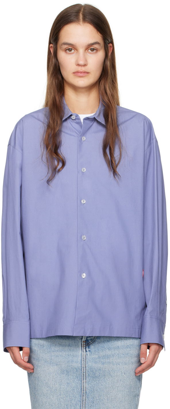 Риза Alexander Wang  Button Up Shirt Синьо | 4WC1241449