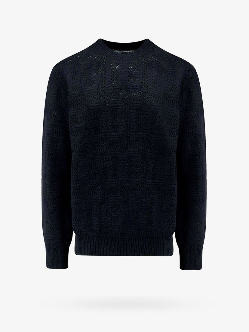 Пуловер Dolce & Gabbana Sweater Crewneck Синьо | GXQ47TJCVJ0N0000