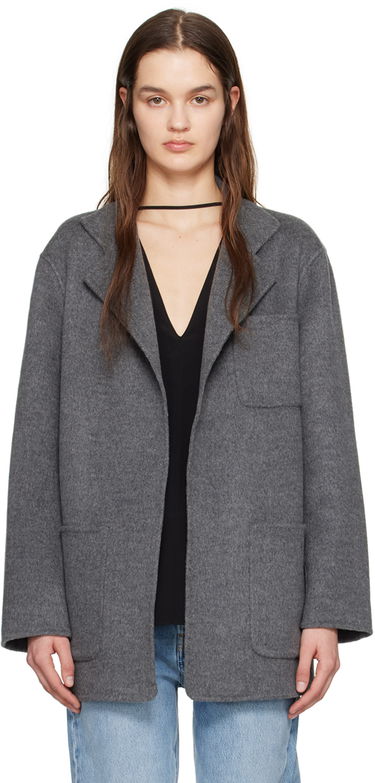 Яке TOTEME TOTEME Patch Pocket Jacket Сиво | 242-WRO1613-FB0006, 0