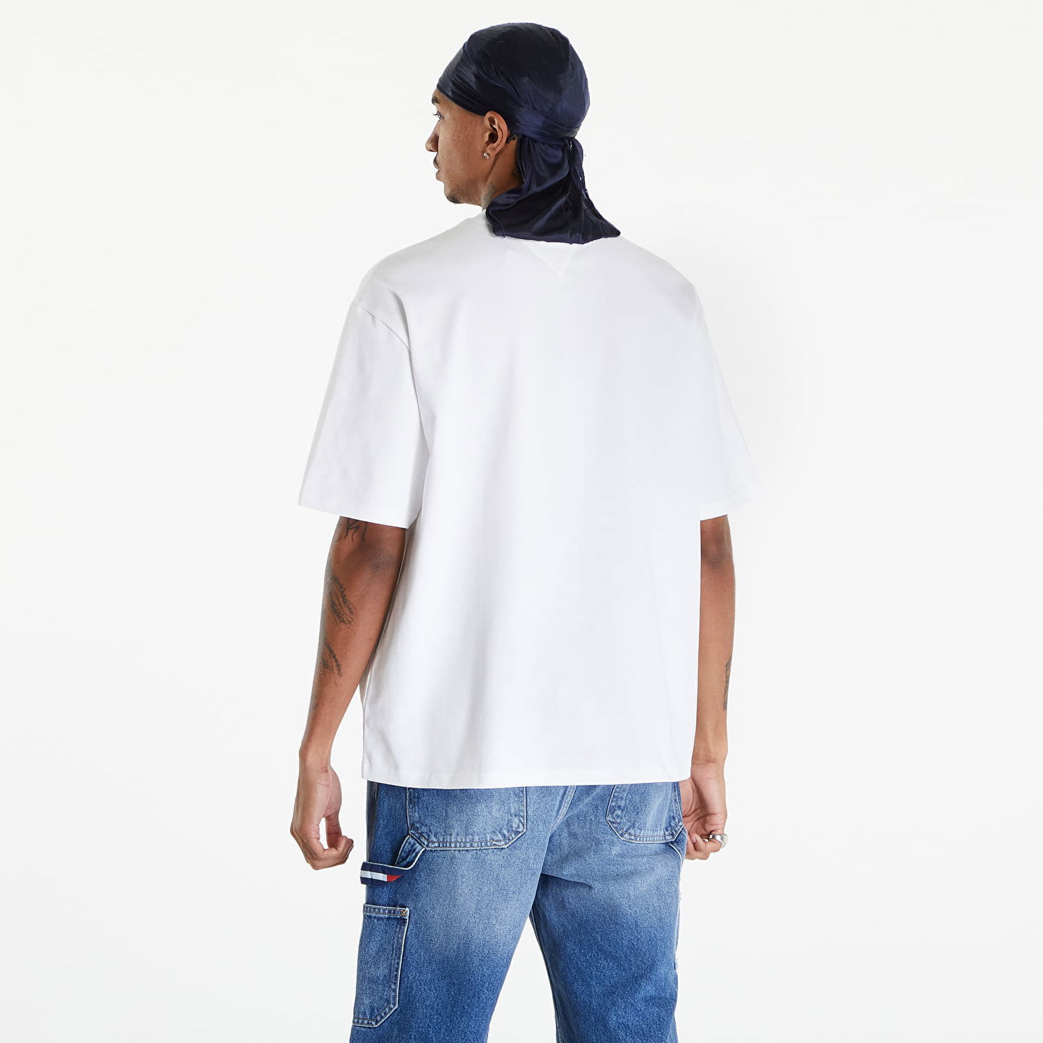 Тениска Tommy Hilfiger Logo Oversized Fit T-Shirt White Бяло | DM0DM18267 YBR, 1