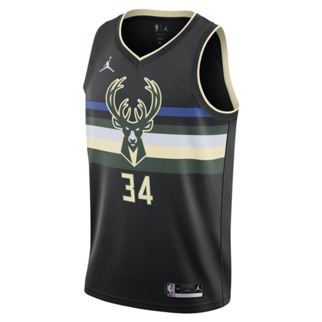 Фланелка Jordan Giannis Antetokounmpo Bucks Statement Edition 2020 Jersey Черно | CV9484-010, 0