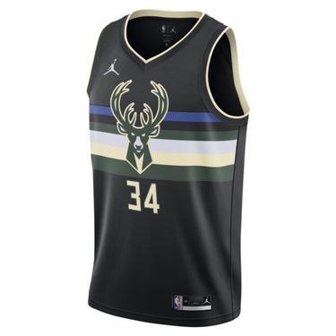 Фланелка Jordan Giannis Antetokounmpo Bucks Statement Edition 2020 Jersey Черно | CV9484-010, 0