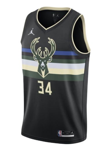 Фланелка Jordan Giannis Antetokounmpo Bucks Statement Edition 2020 Jersey Черно | CV9484-010