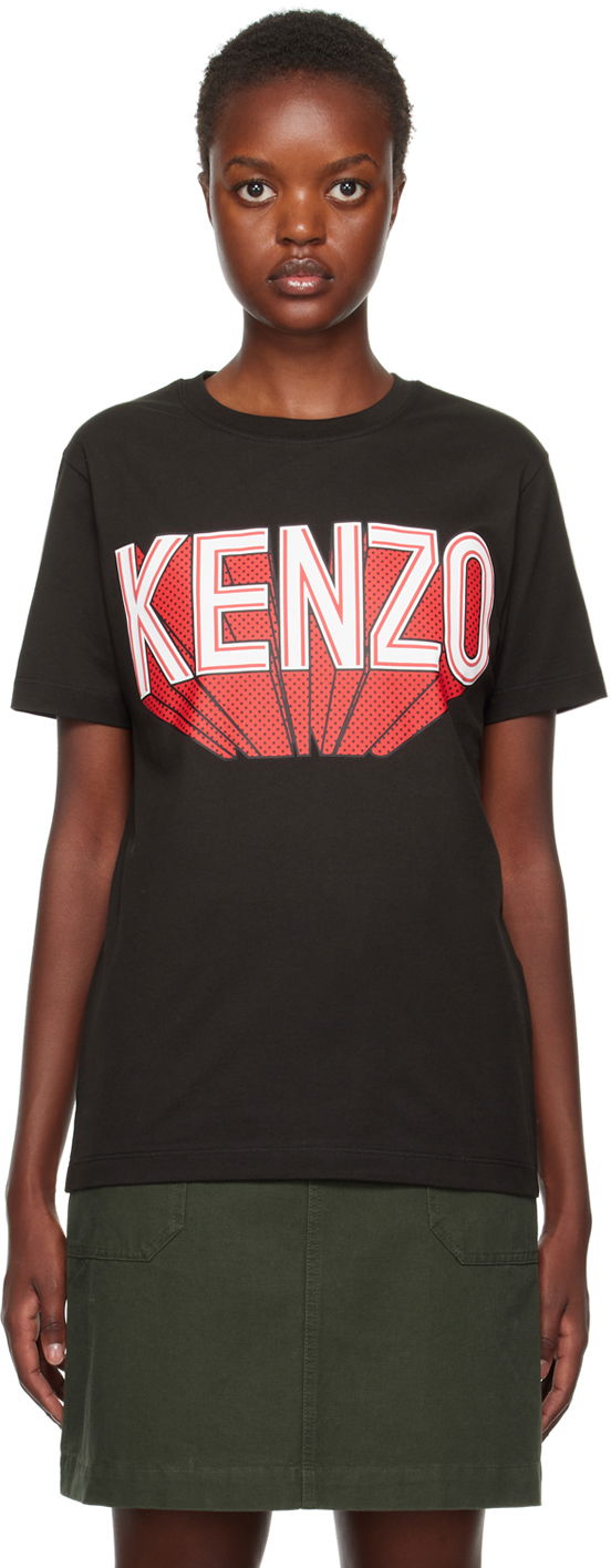 Тениска KENZO Paris 3D T-Shirt Черно | FD62TS0794SO, 0
