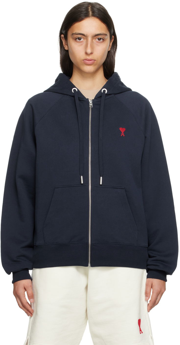 Суитчър AMI Hoodie Тъмно синьо | USW415.747, 0