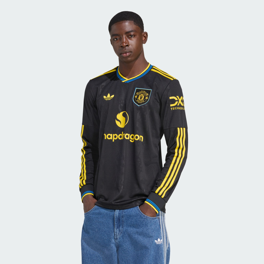 Фланелка adidas Performance Manchester United 25/26 Third Jersey Long Sleeve Черно | KD4226, 0