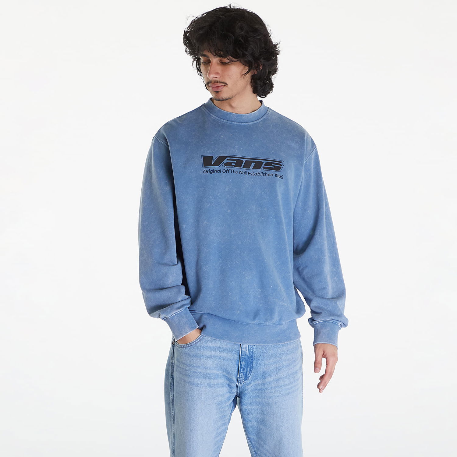 Суитчър Vans Spaced Out Loose Crew Blue Синьо | VN000GE7P8X1, 0