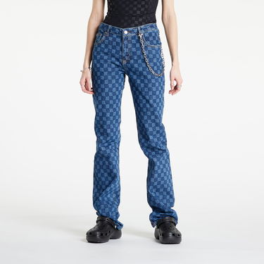 Дънки MISBHV Monogram Denim High Waisted Trousers Синьо | 3021W245, 3