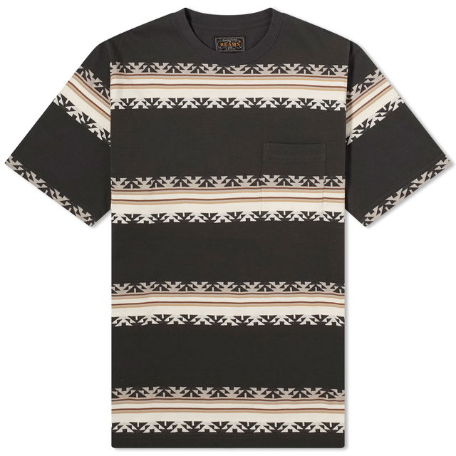 Jacquard Stripe Pocket Tee