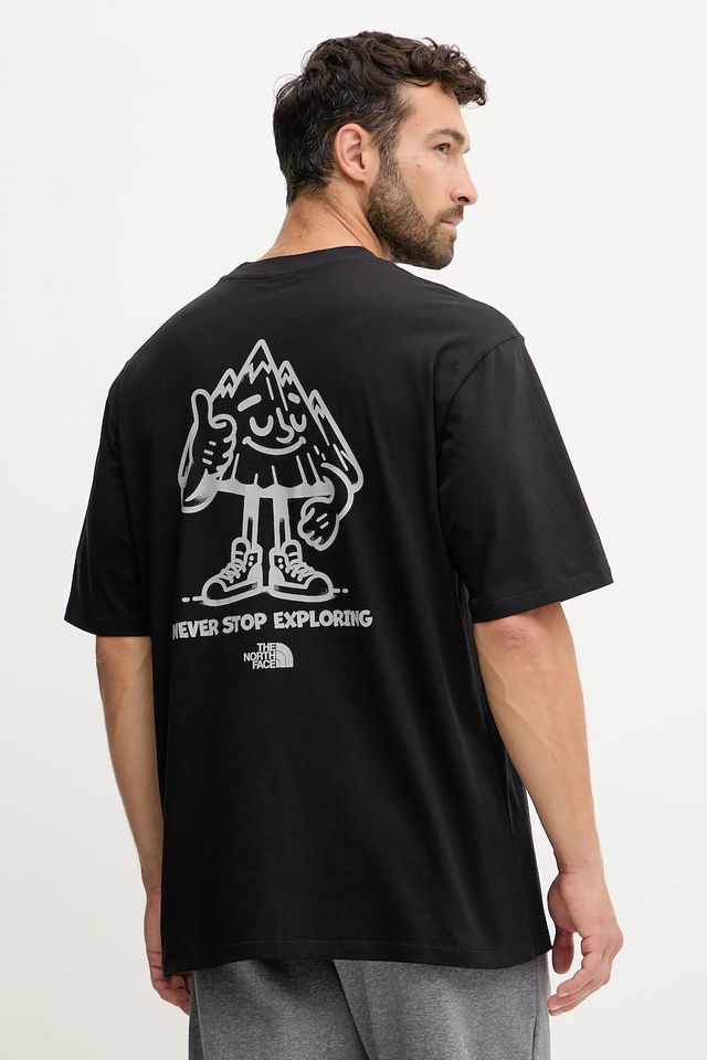 Mountain Fun Printed Cotton T-Shirt