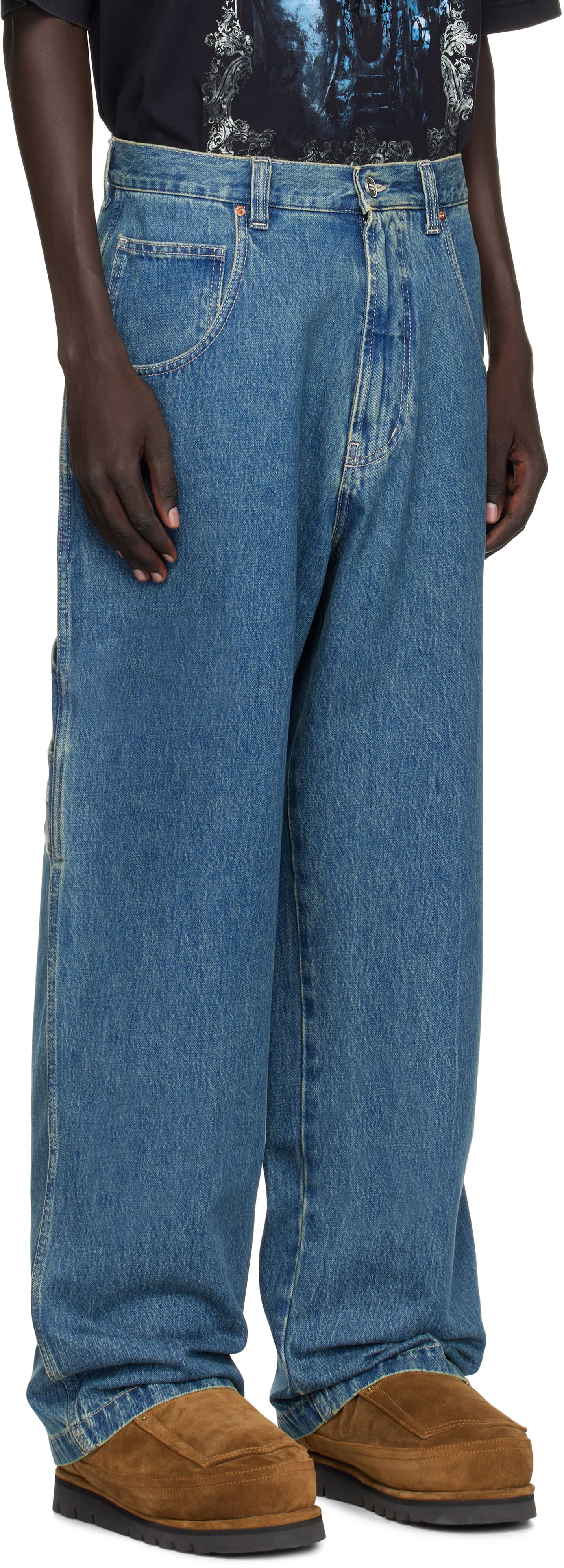 Дънки VETEMENTS Vetements Hip-Hop Jeans Синьо | UH76DP250VB, 1