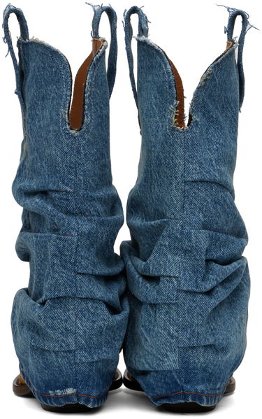 Облекло R13 R13 Low Rider Cowboy Denim Boots Синьо | R13S0109-DEN, 1