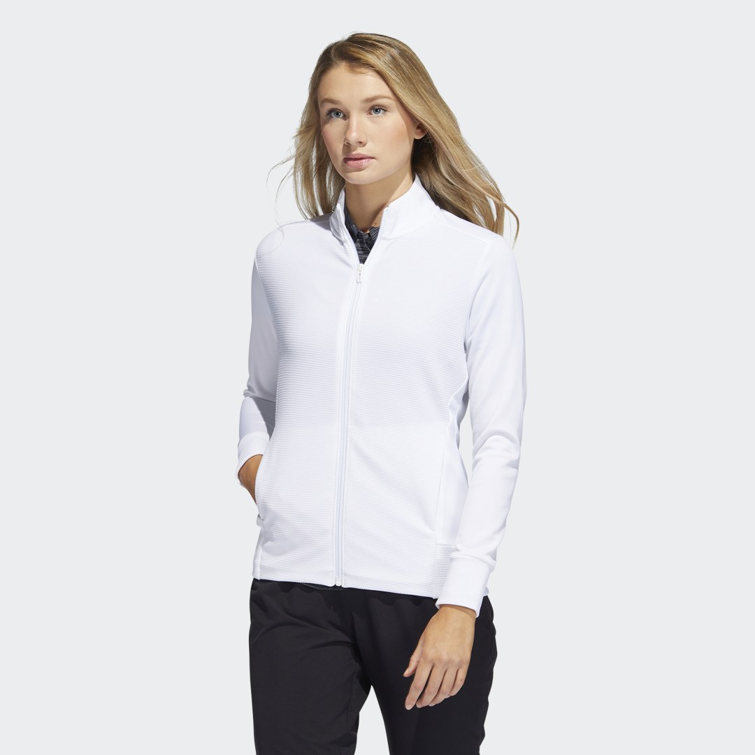 Яке adidas Originals Textured Full-Zip Jacket Бяло | HA3400, 0
