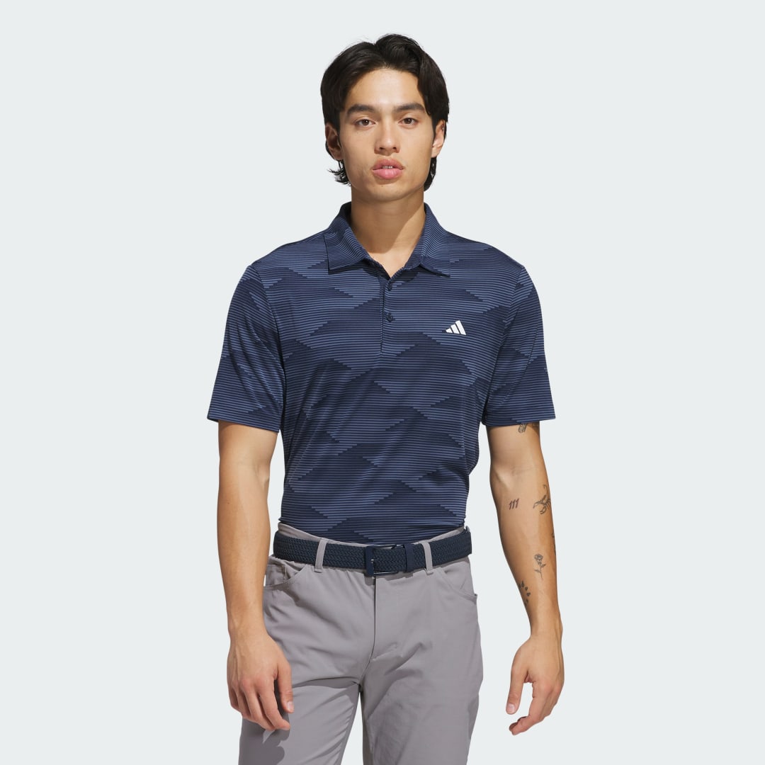 Поло тениска adidas Performance Ultimate365 Speed Stripe Golf Polo Shirt Синьо | JN9136, 0