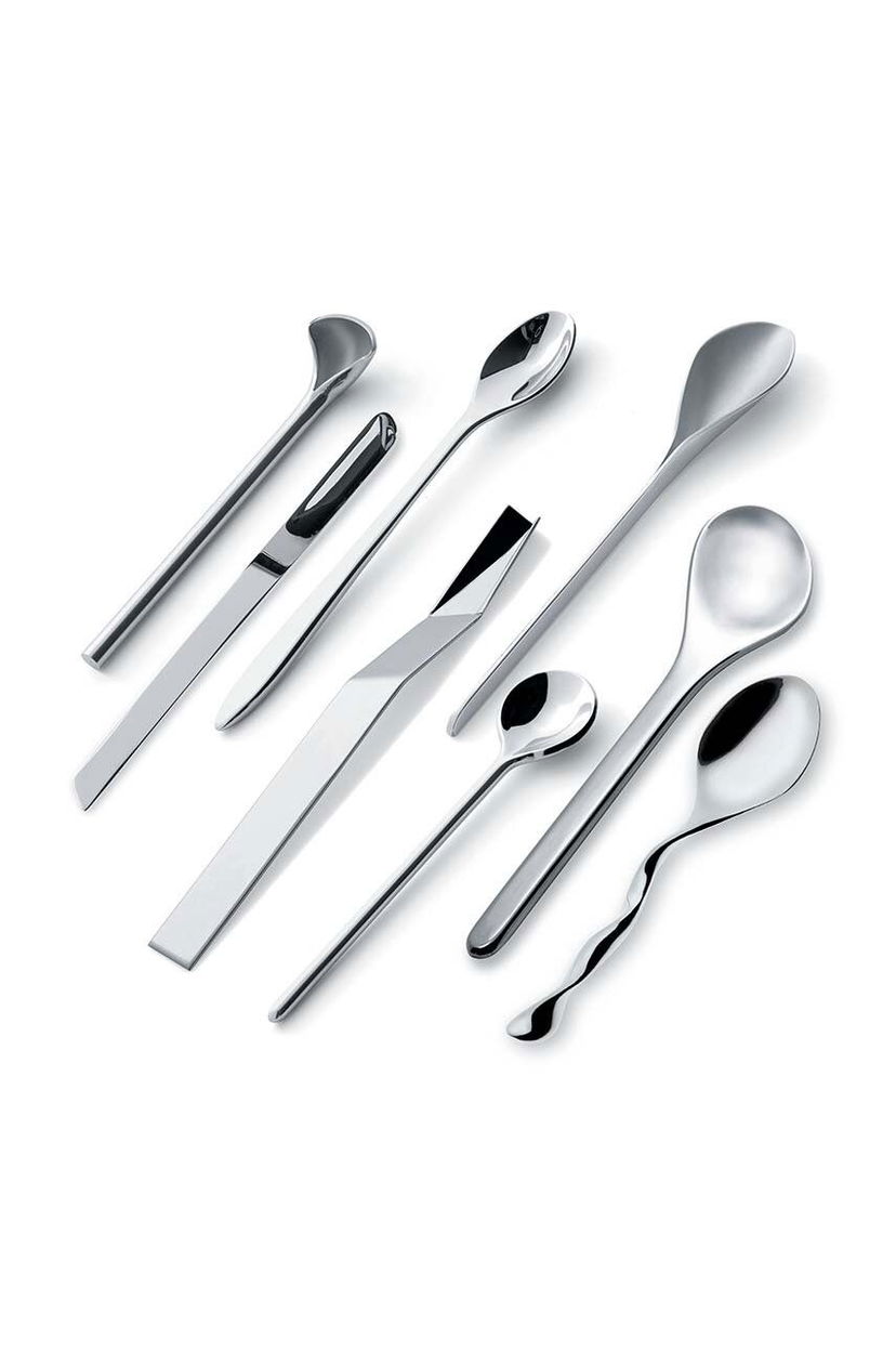 Домашен декор Alessi Spoons Set 8-pack Металик | MSPOONSET