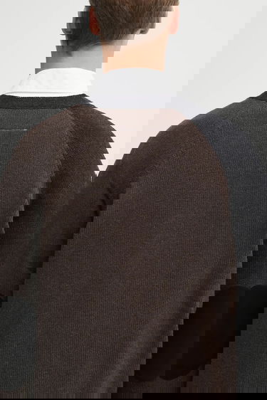 Пуловер Maison Margiela V-Neck Color Block Raglan Wool Cardigan Многоцветен | SH2HP0013.M13160.961, 4