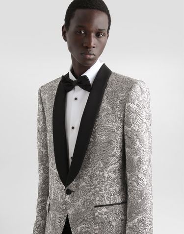 Яке Dolce & Gabbana Dolce & Gabbana Single-breasted Floral Lamé Jacket Металик | G2UG2TFJZALS0998, 3