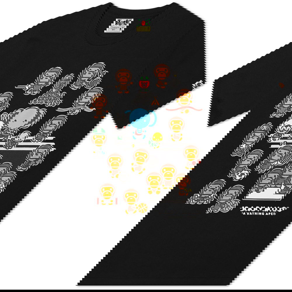 Тениска BAPE Tokyo Baby Milo Multi-Sport Character T-Shirt Черно | 002TEH701001F-BLK, 0