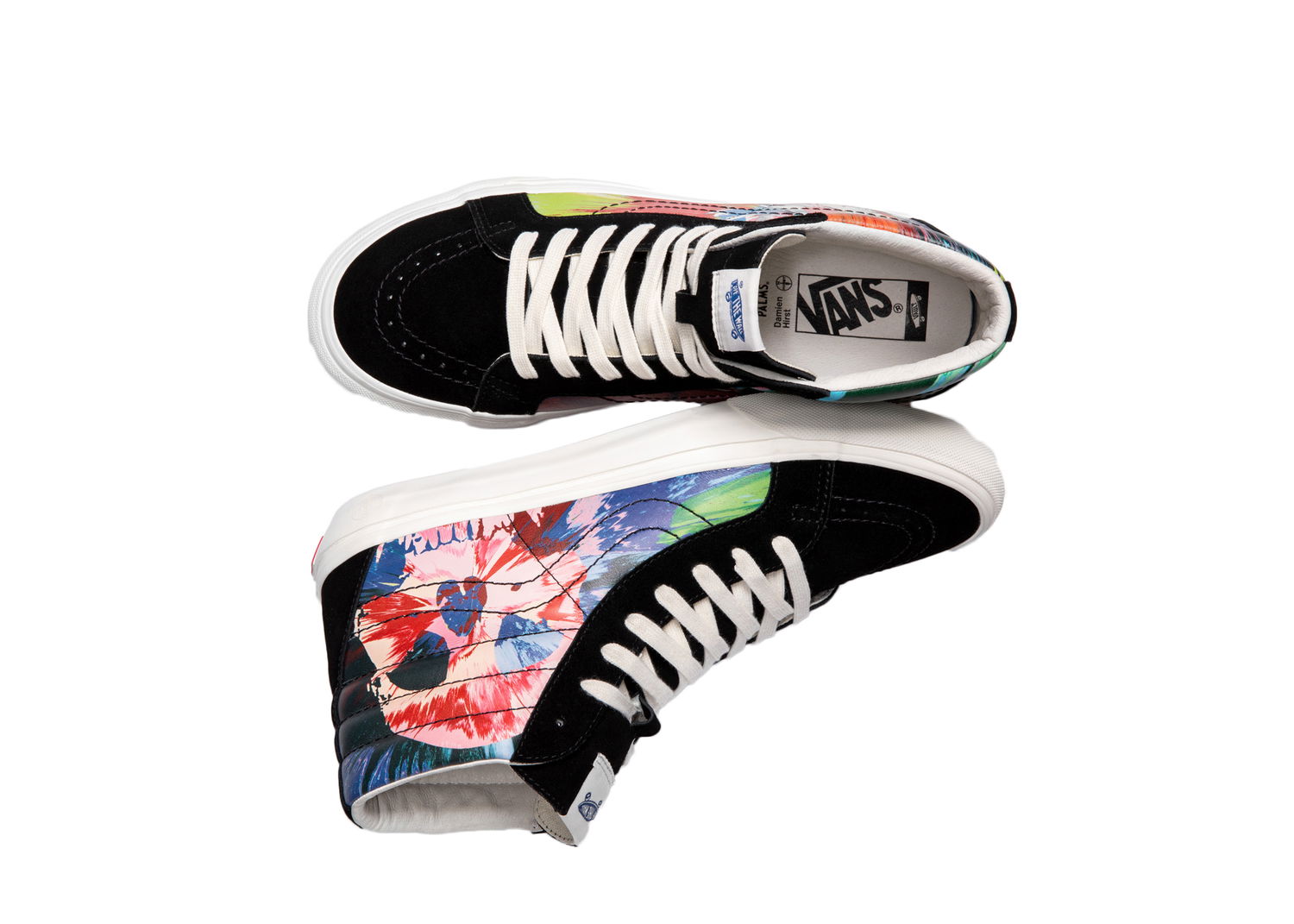 Кецове и обувки Vans Sk8-Hi Reissue VLT LX Damien Hirst Splatter Skull Черно | VN0A3MV7TFY, 0