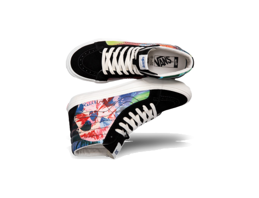 Скеитбординг Vans Sk8-Hi Reissue VLT LX Damien Hirst Splatter Skull Черно | VN0A3MV7TFY