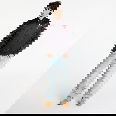 Яке бомбър Mitchell & Ness Blackout Heavyweight Satin Jacket Chicago Bulls NBA Черно | JK15027-CBUBLCK, 5