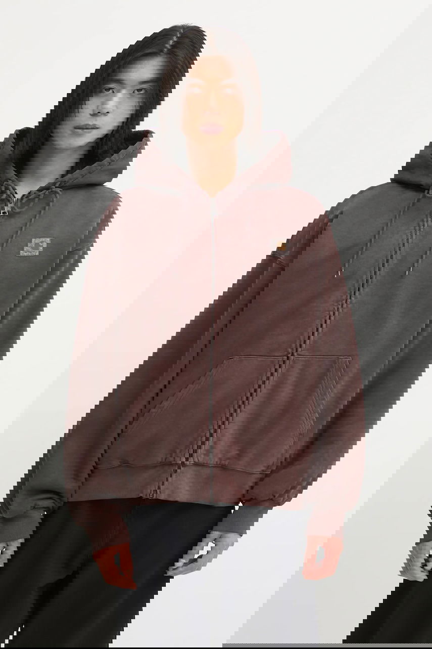 Суитчър Carhartt WIP Full-Zip Hooded Vista Jacket Кафяво | I029524.33HGD, 0