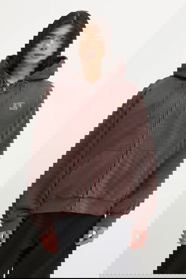 Суитчър Carhartt WIP Full-Zip Hooded Vista Jacket Кафяво | I029524.33HGD, 0