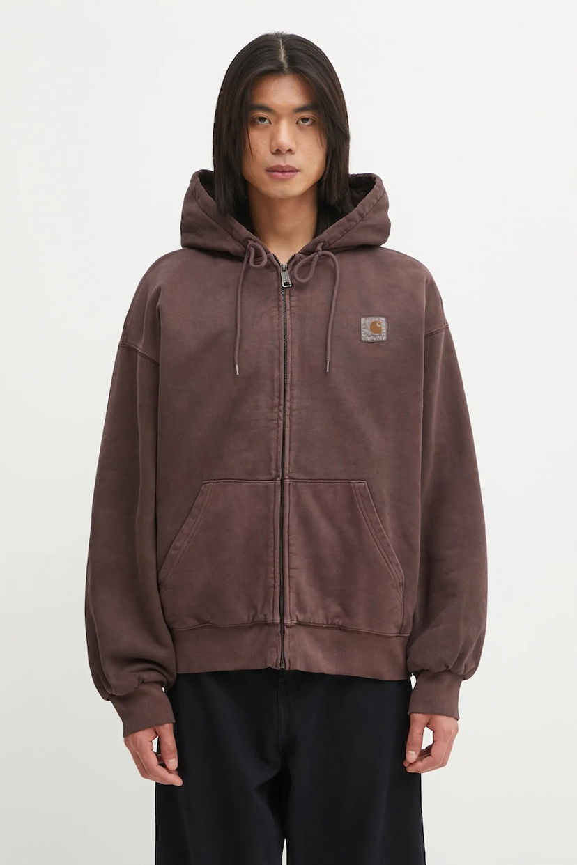 Суитчър Carhartt WIP Full-Zip Hooded Vista Jacket Кафяво | I029524.33HGD