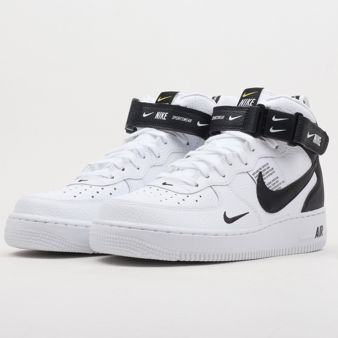 Кецове и обувки Nike Air Force 1 Mid '07 LV8 ''White Black'' Бяло | 804609-103, 1
