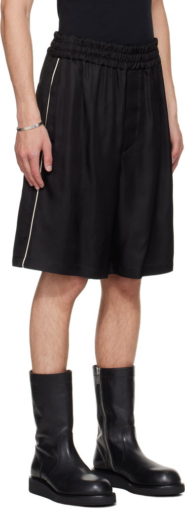 Къси панталони Jil Sander Jil Sander Fluid Viscose Shorts Черно | J61KA0054_J65280, 1