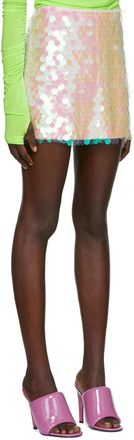 Пола Helmut Lang Helmut Lang Sequin Mini Skirt Розово | M05HW303, 1