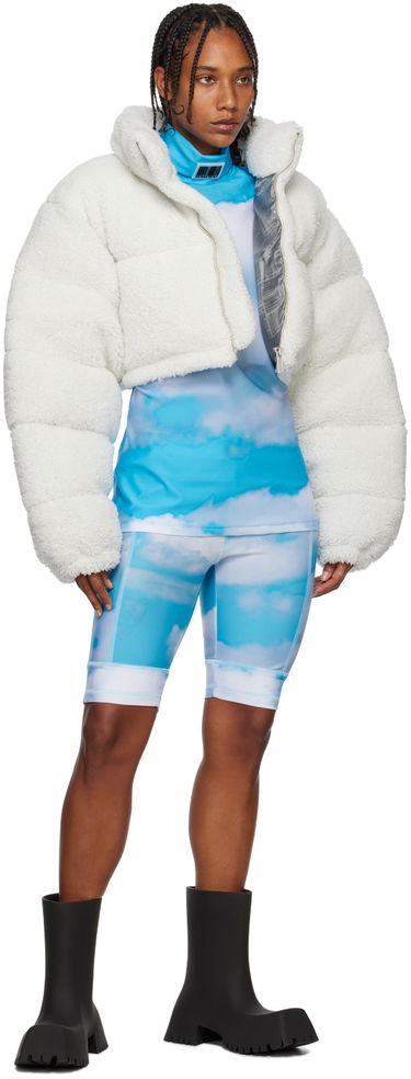 Пуловер VETEMENTS VTMNTS Turtleneck Clouds Print Синьо | VL14TO300S, 3