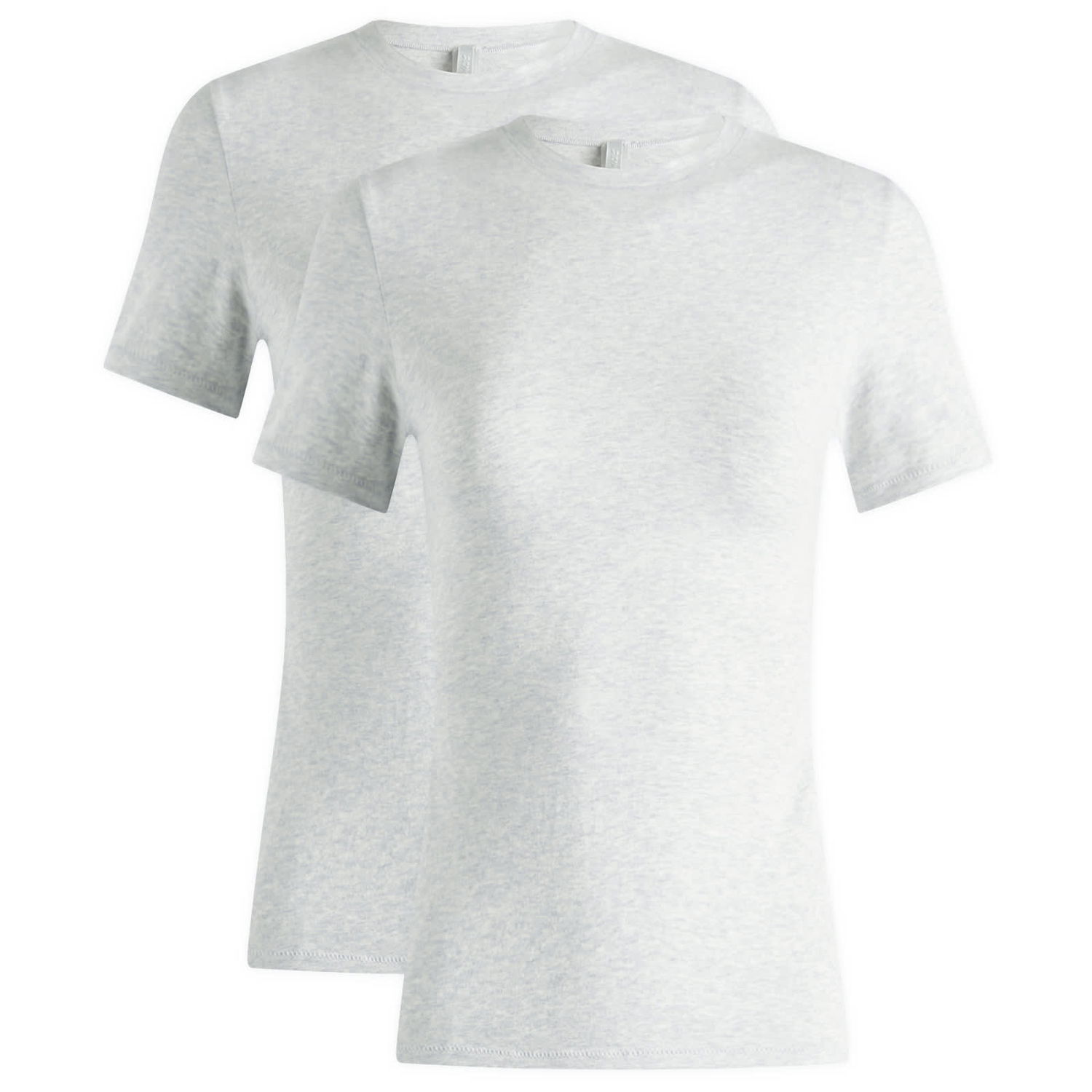 Тениска SKIMS 2 Pack Cotton Jersey T-Shirts, Size Large Сиво | SS-STT-7240W-LHG, 0