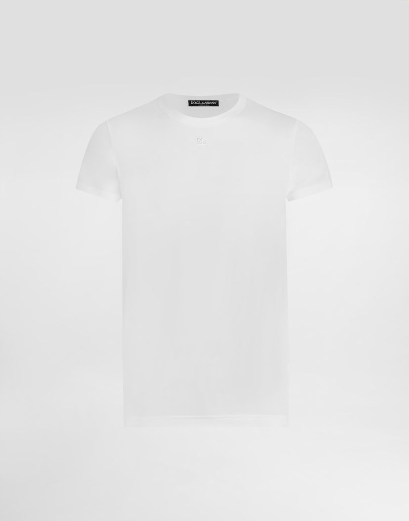 Тениска Dolce & Gabbana Dolce & Gabbana Jersey T-Shirt Бяло | G8SX0ZG7PIYW0800