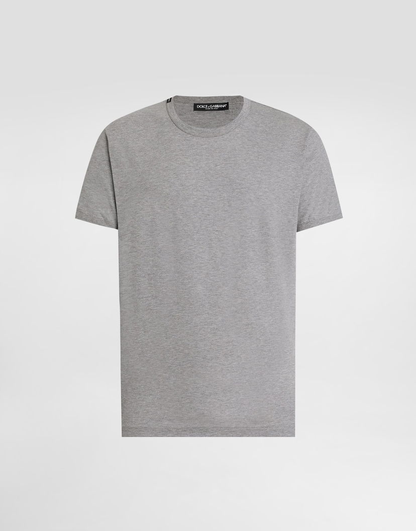 Тениска Dolce & Gabbana Dolce & Gabbana Cotton T-Shirt Сиво | G8JX7TFU7EQS8291