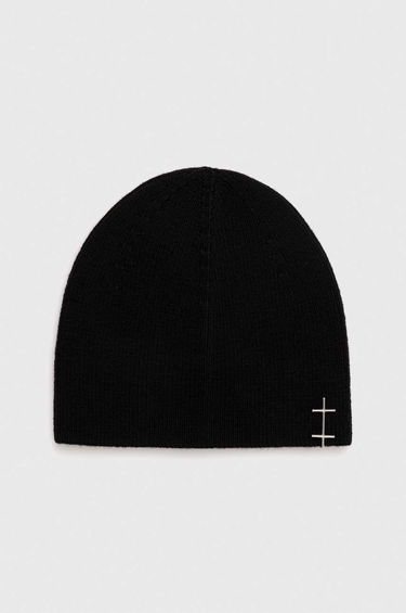 Шапка HELIOT EMIL Black Ribbed Knit Beanie Черно | PREAW24.16.107, 1