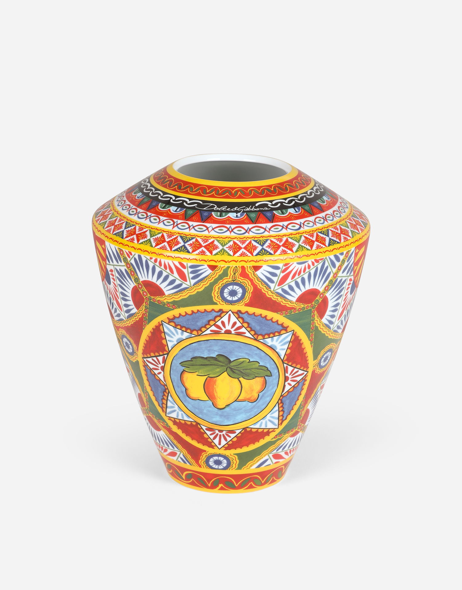 Домашен декор Dolce & Gabbana Dolce & Gabbana Large Amphora Porcelain Vase Многоцветен | TCC198TCAMVUC067, 1