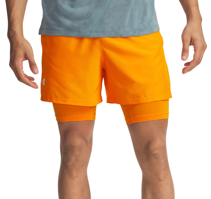 Къси панталони Under Armour LAUNCH 5'' 2-IN-1 SHORTS Оранжево
 | 1382640-793