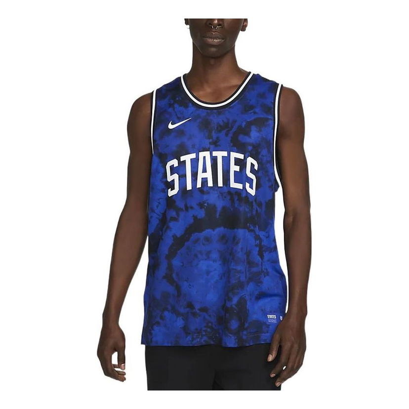 Потник Nike Tie-Dye Graphic Tank Синьо | DN1134-452