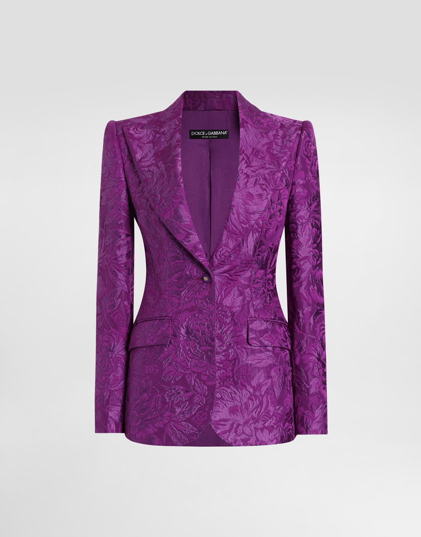 Яке Dolce & Gabbana Dolce & Gabbana Turlington Brocade Jacket Лилаво | F29UCTHJMQOF0571