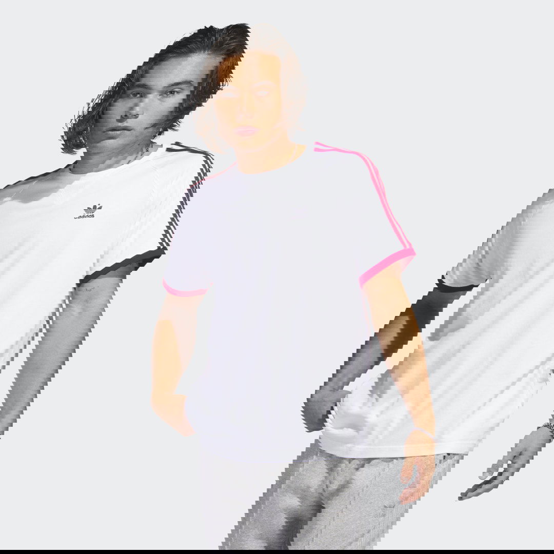 Тениска adidas Originals 3-Stripes Бяло | IC5538, 0