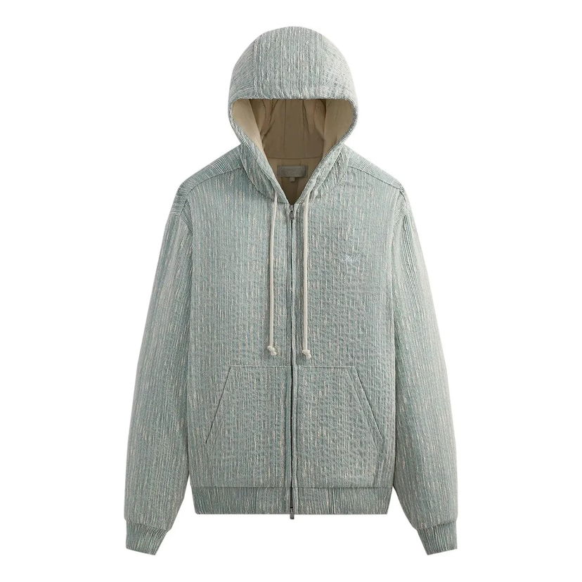 Суитчър KITH Slub Boucle Sierra Zip Hoodie Зелено | KHM031815-5016