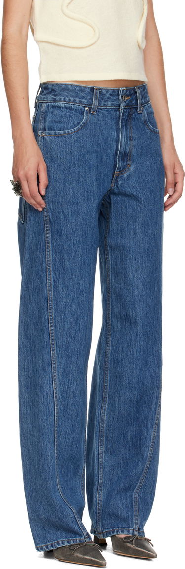 Дънки Eckhaus Latta Eckhaus Latta Bend Jeans Синьо | 1225-EL-PF25-VI, 4