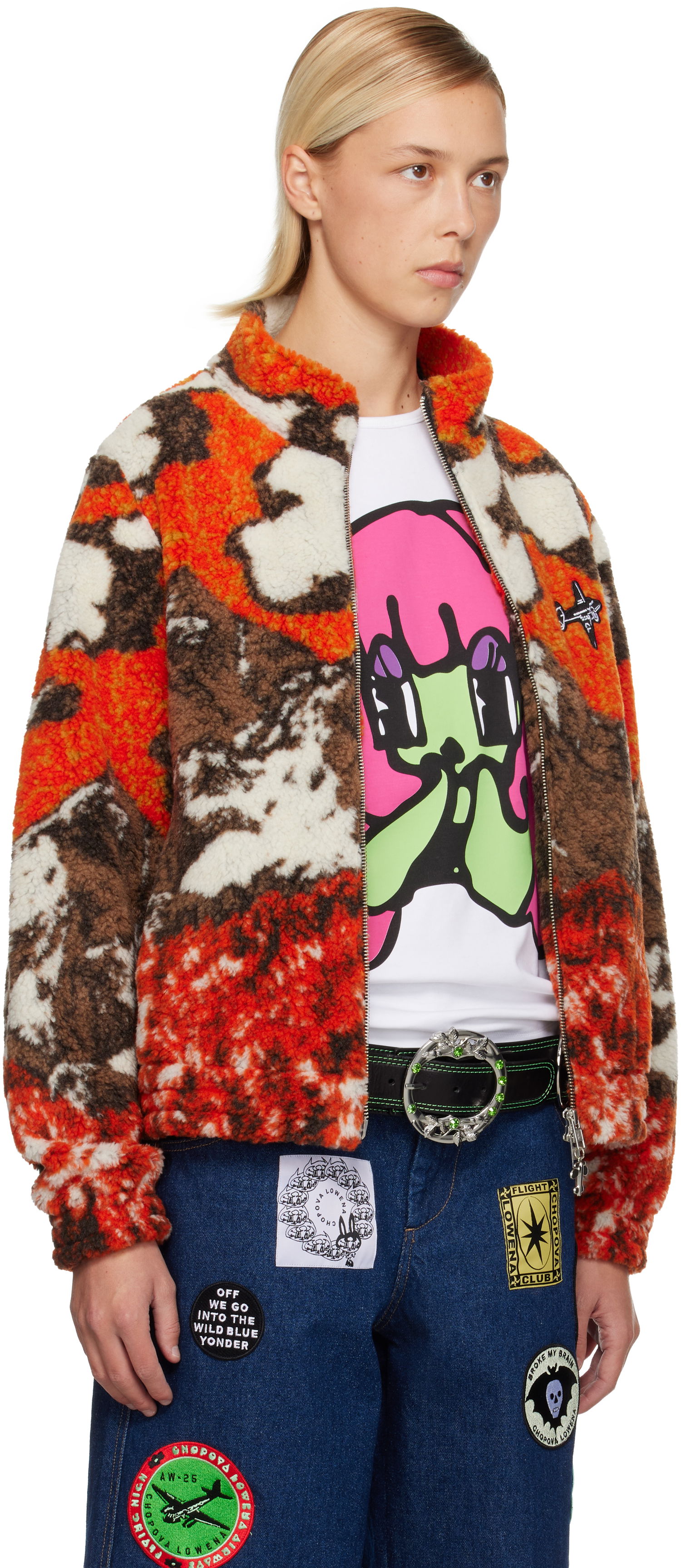 Яке Chopova Lowena Chopova Lowena CL Airlines Fleece Jacket Многоцветен | 5315, 1