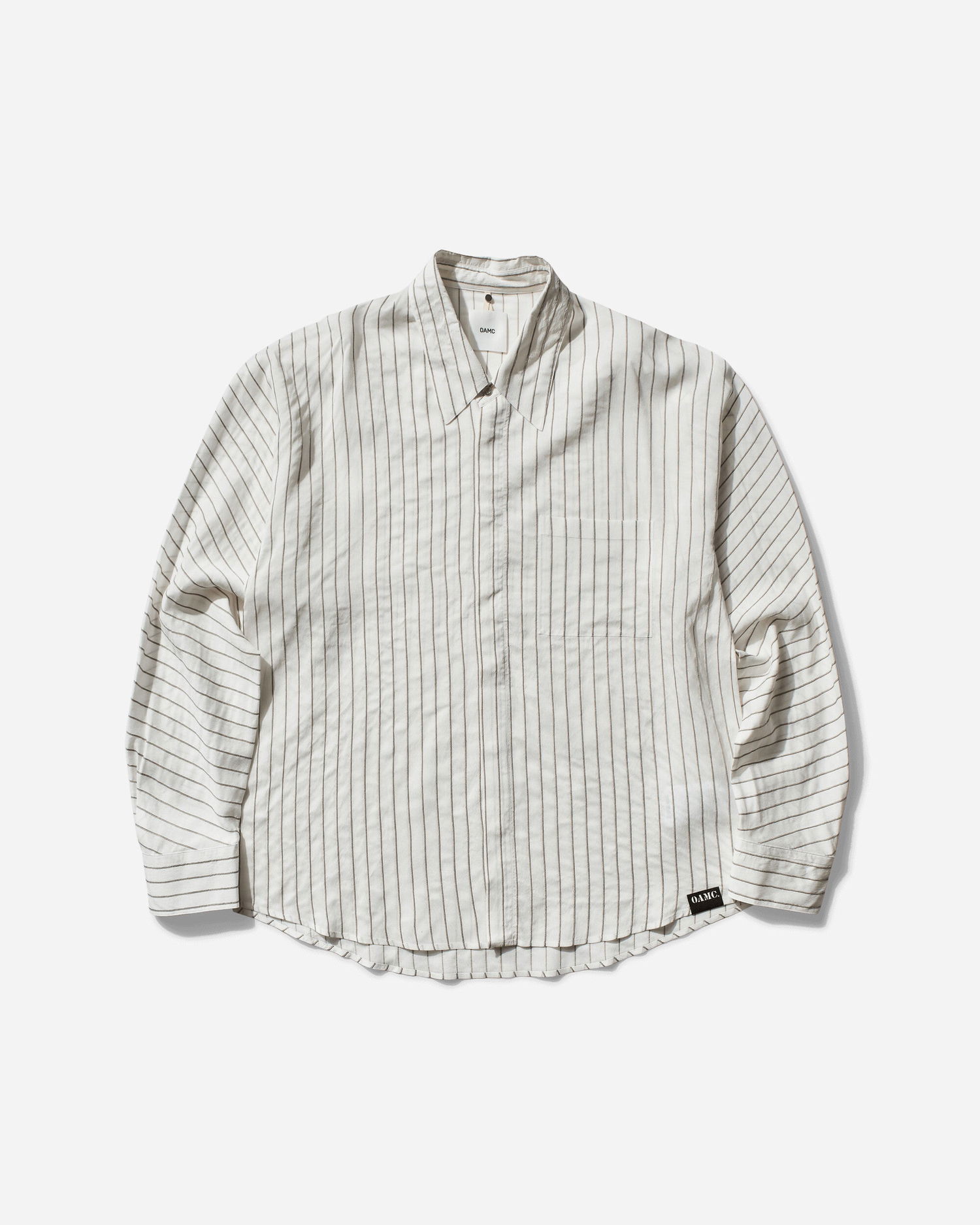 Риза OAMC Cronos Striped Shirt Бяло | OA5SMS08APTR368002 002, 1