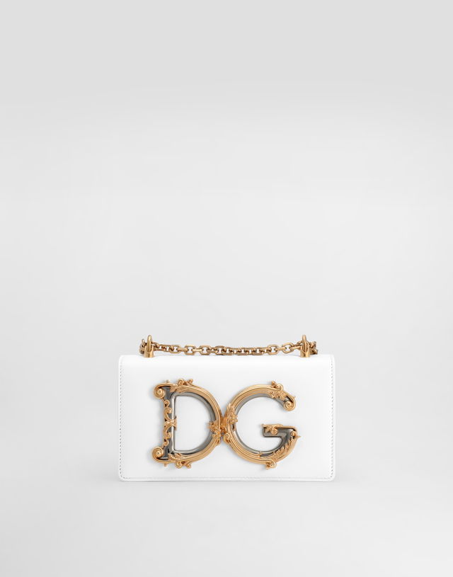 DG Girls Smooth Calfskin Phone Mini Clutch Bag