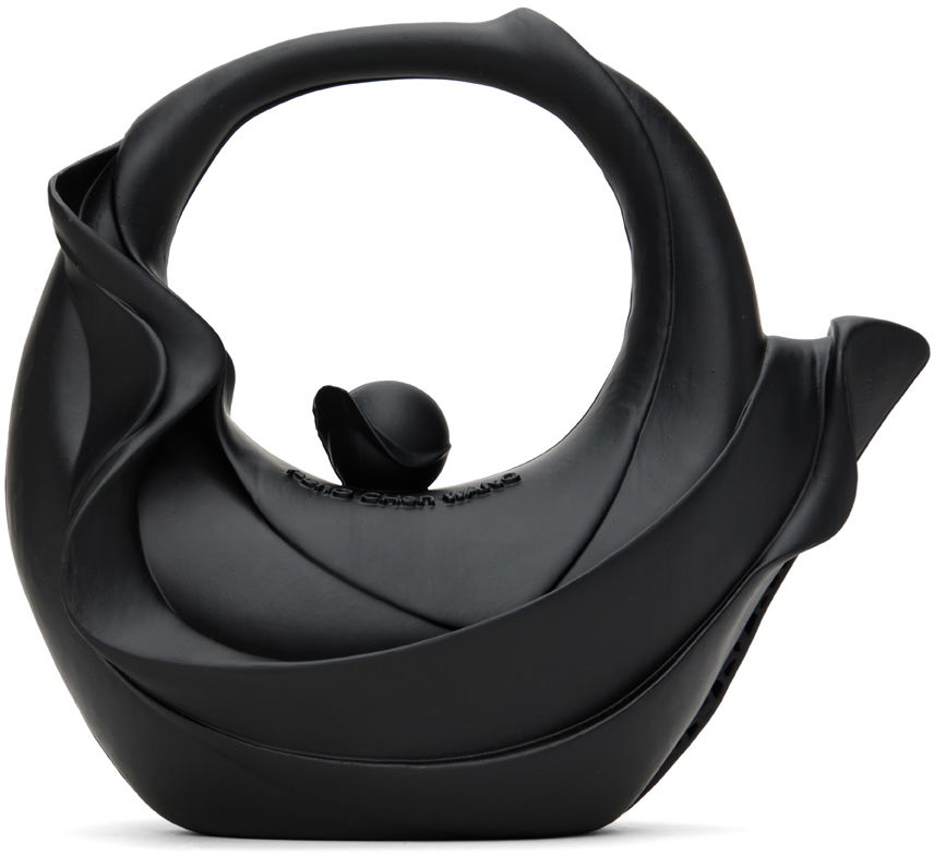 Дамска чанта Feng Chen Wang Feng Chen Wang 3D Chahu Sculptural Handle Bag Черно | FUF18AC21, 0