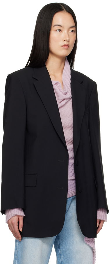 Яке Dries Van Noten Dries Van Noten Wool & Mohair Blazer Черно | 251-010402-1381, 1