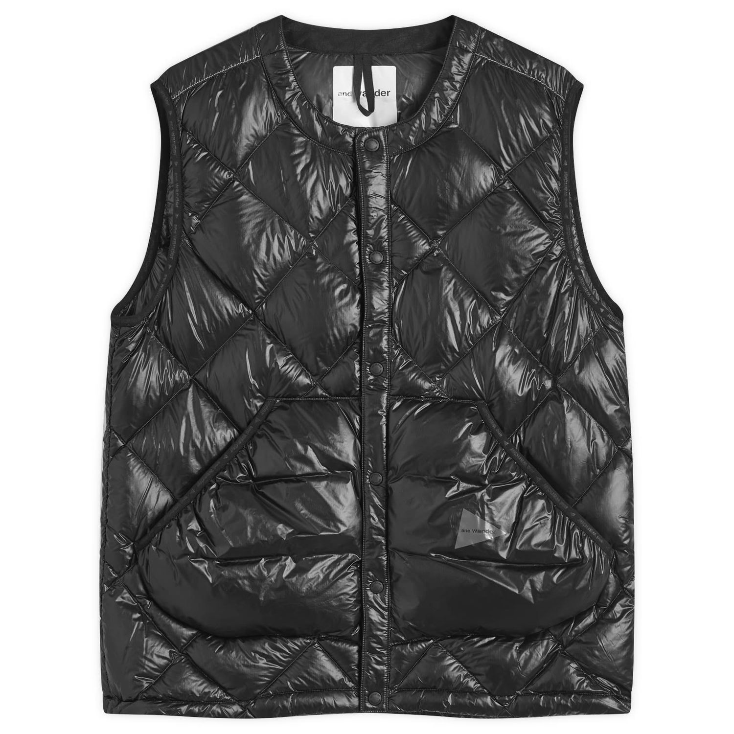 Жилетка and wander Diamond Stitch Down Vest Черно | 5744231107-010, 0